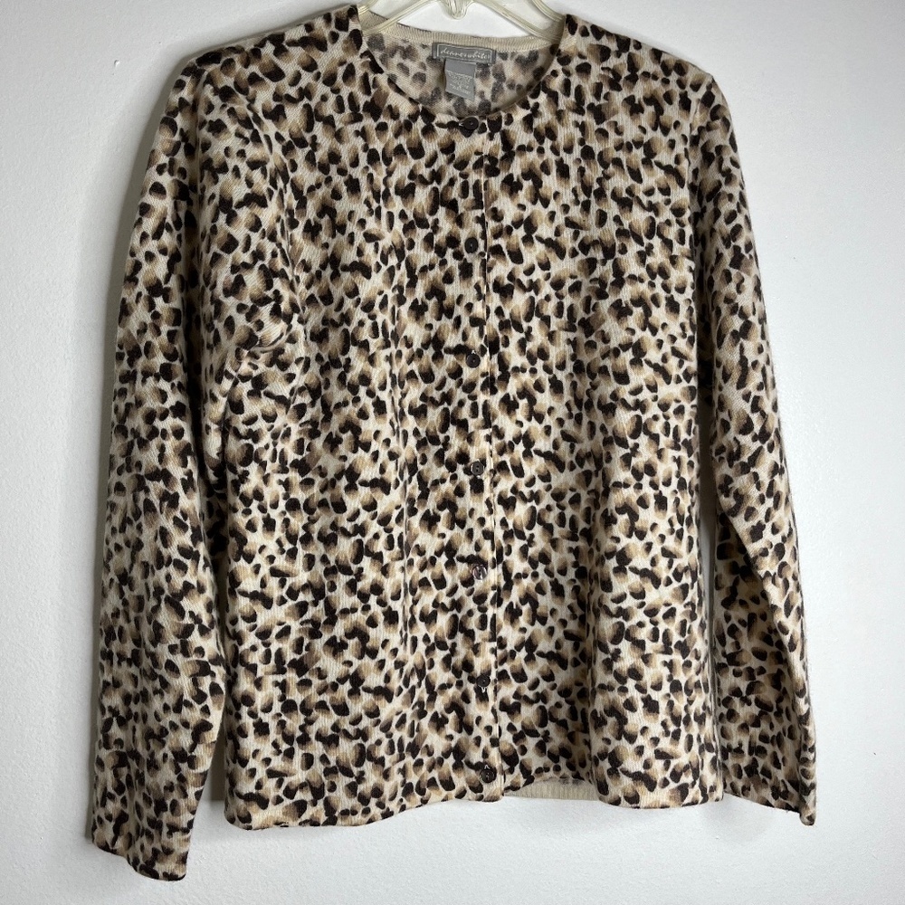 Deane & White 2 pc LS Sweater and Sleeveless Top Lambswool Rabbit Hair Sz Small